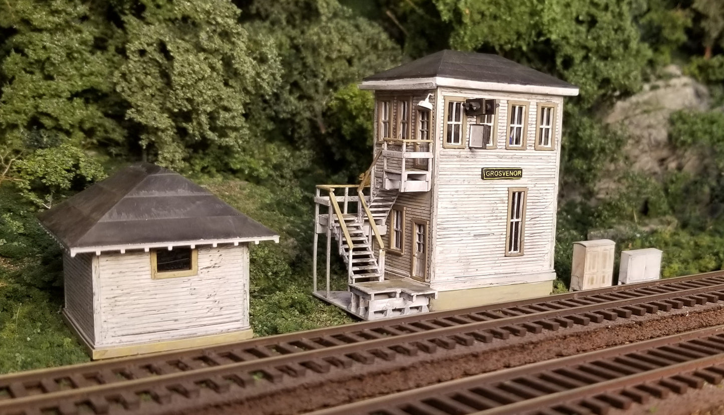 Grosvenor Interlocking Tower - HO Scale