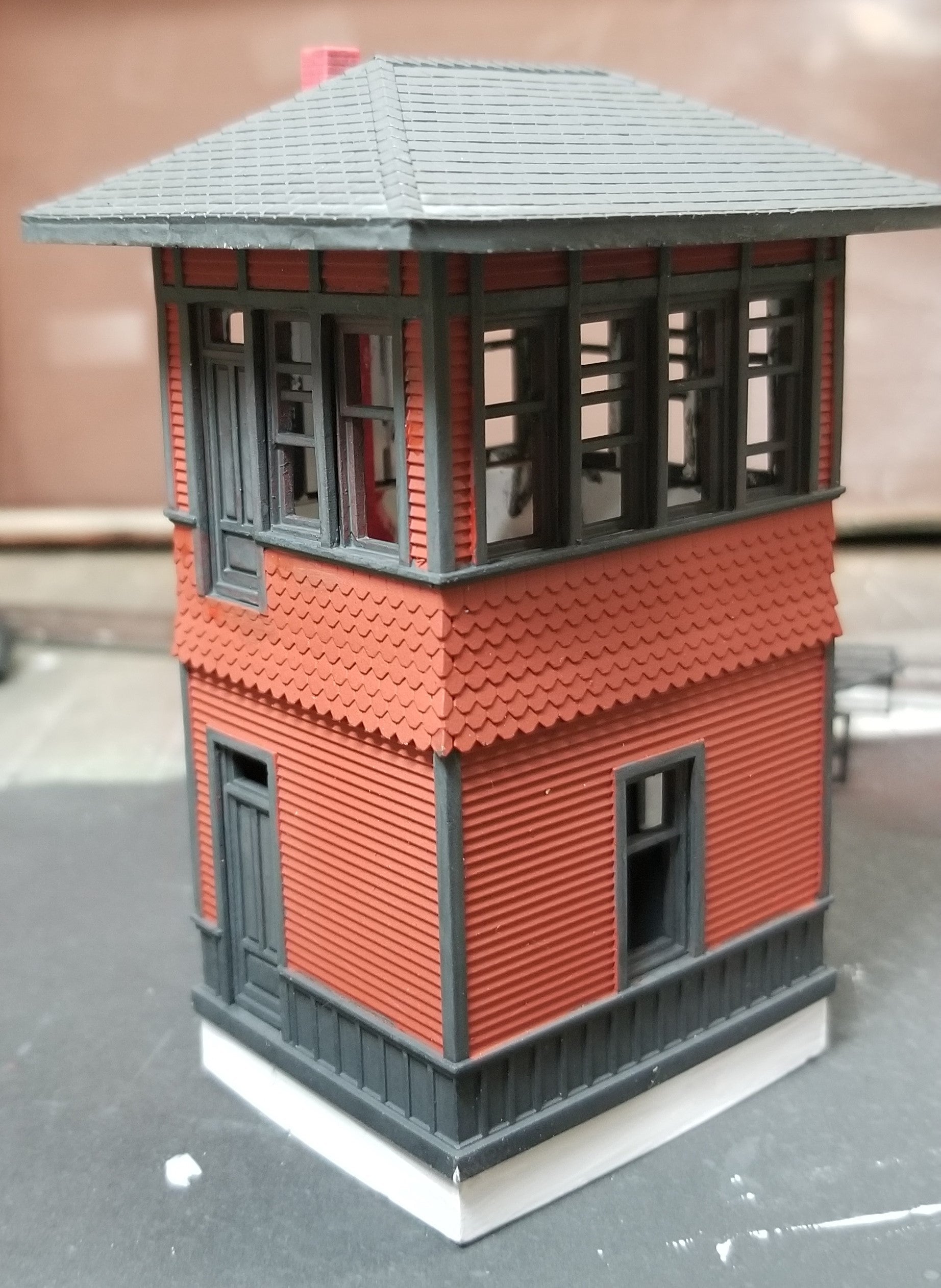 thumbnail image 2 of Tichy Train Group 2601 Wooden Signal Tower Kit – N Scale Model Railroad 2 of 5
